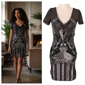 Spy Zone Exchange bodycon Sequined Dress
